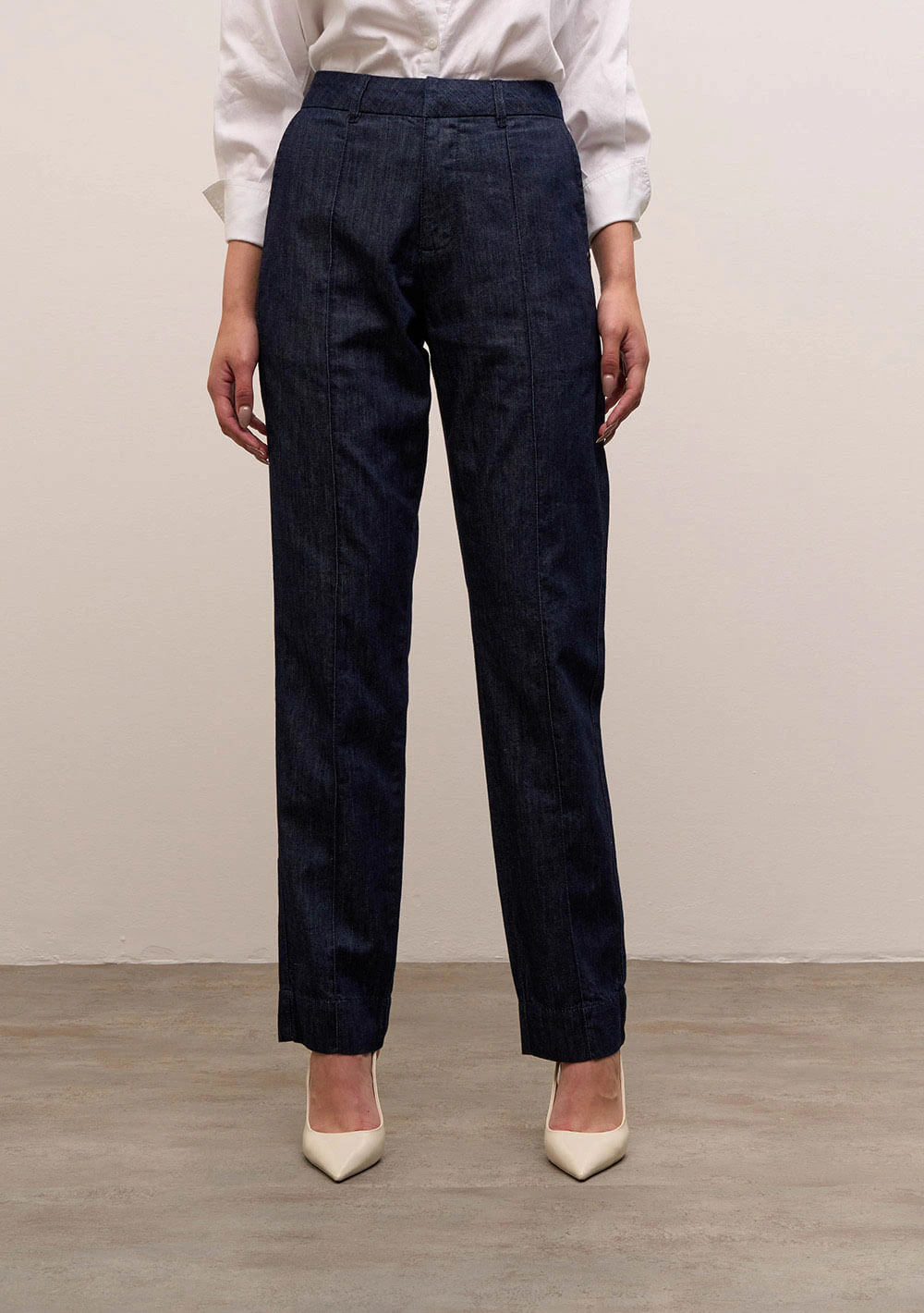 Calça Iódice Reta Média Azul