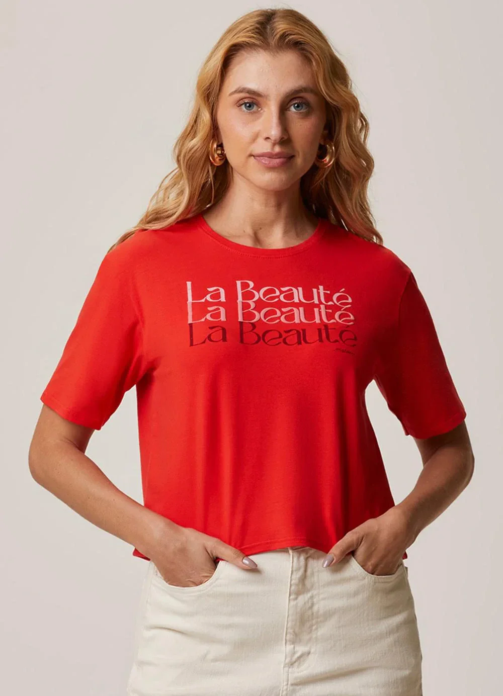 Malwee - Camiseta La Beauté Vermelho