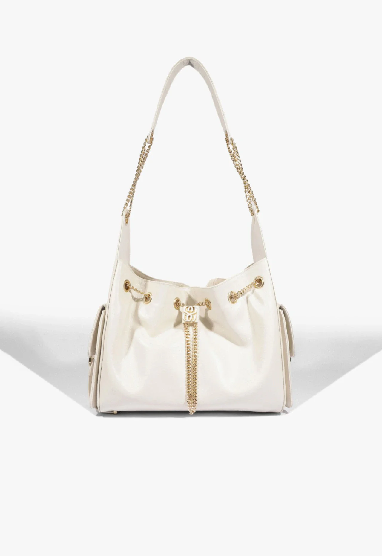 Bolsa Shoulder Lilibet Média Couro Branco