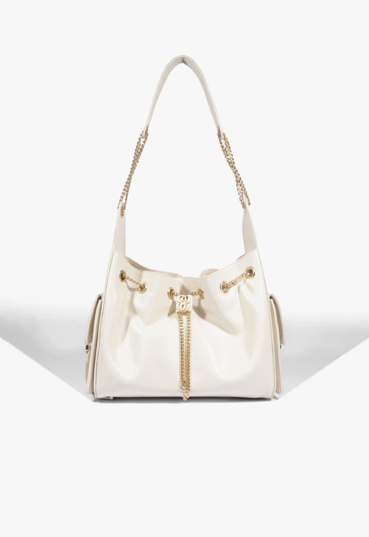 Bolsa Shoulder Lilibet Média Couro Branco