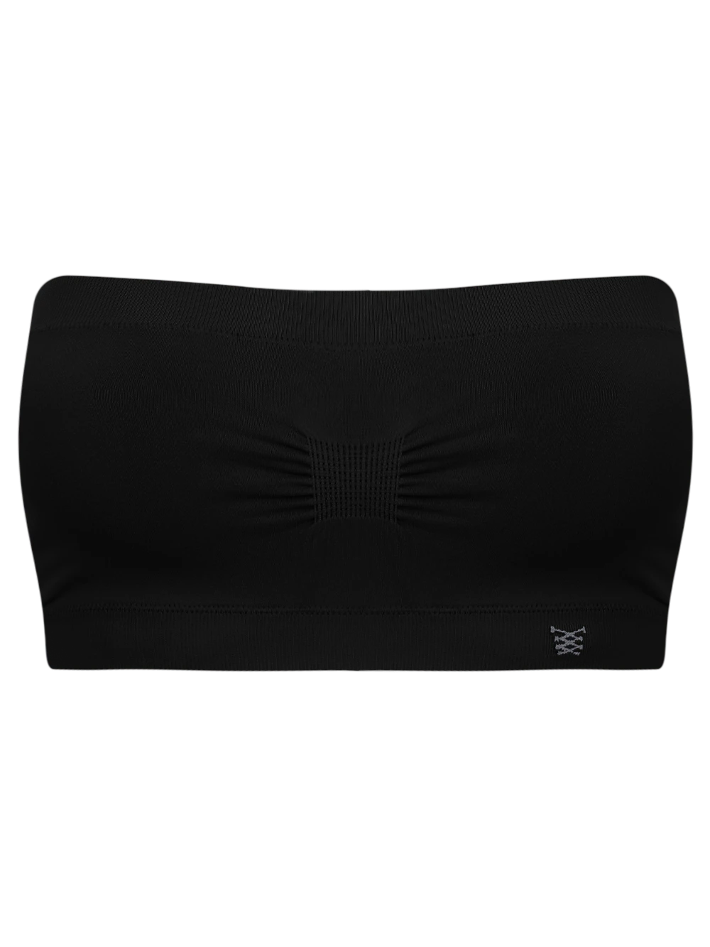 Top Faixa Bojo Removível Sem Costura Seamless Slim Preto