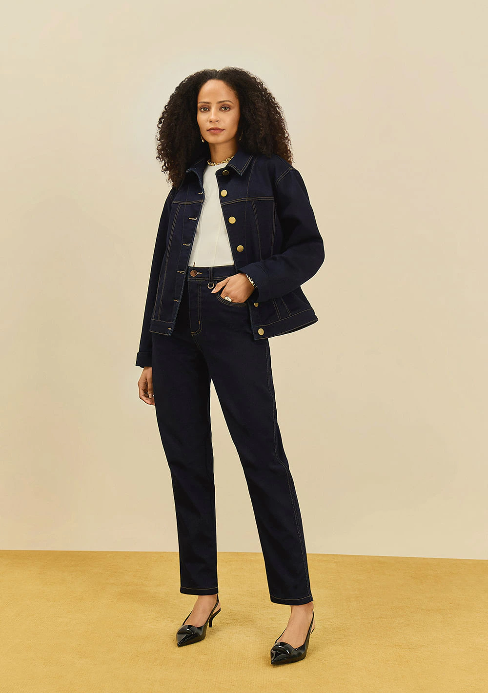 Calça Maria.Valentina Skinny Alta Azul