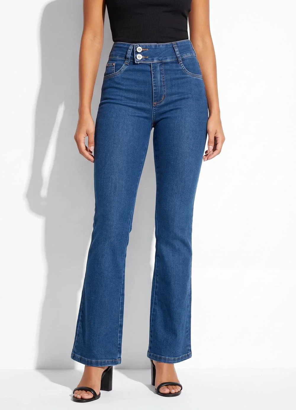 Sawary Jeans - Calça Jeans Boot Cut Azul