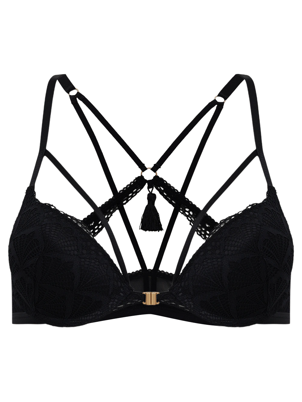 Sutiã Meia Taça Renda Cirque Preto