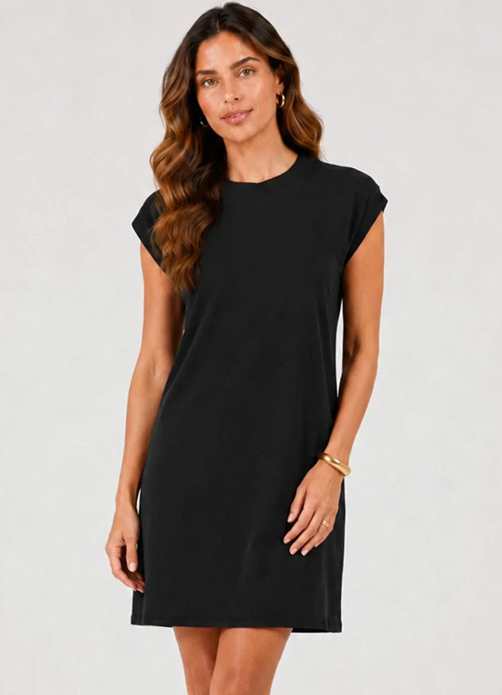 Infinita Cor - Vestido Feminino em Malha Visco Premiere Preto