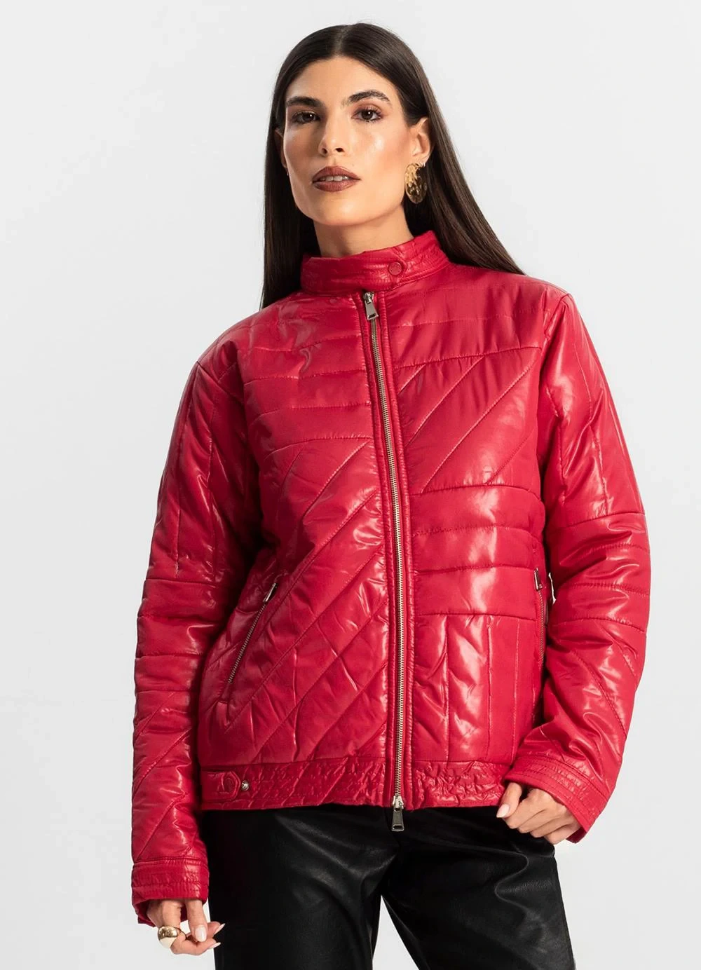 Endless - Jaqueta Feminina em Microfibra Vermelho