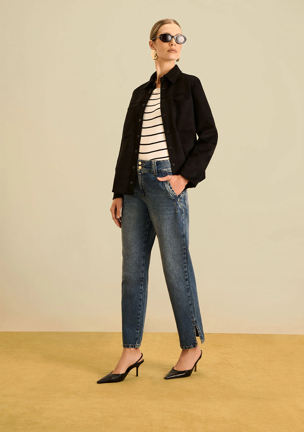 Calça Maria.Valentina Reta Média Azul