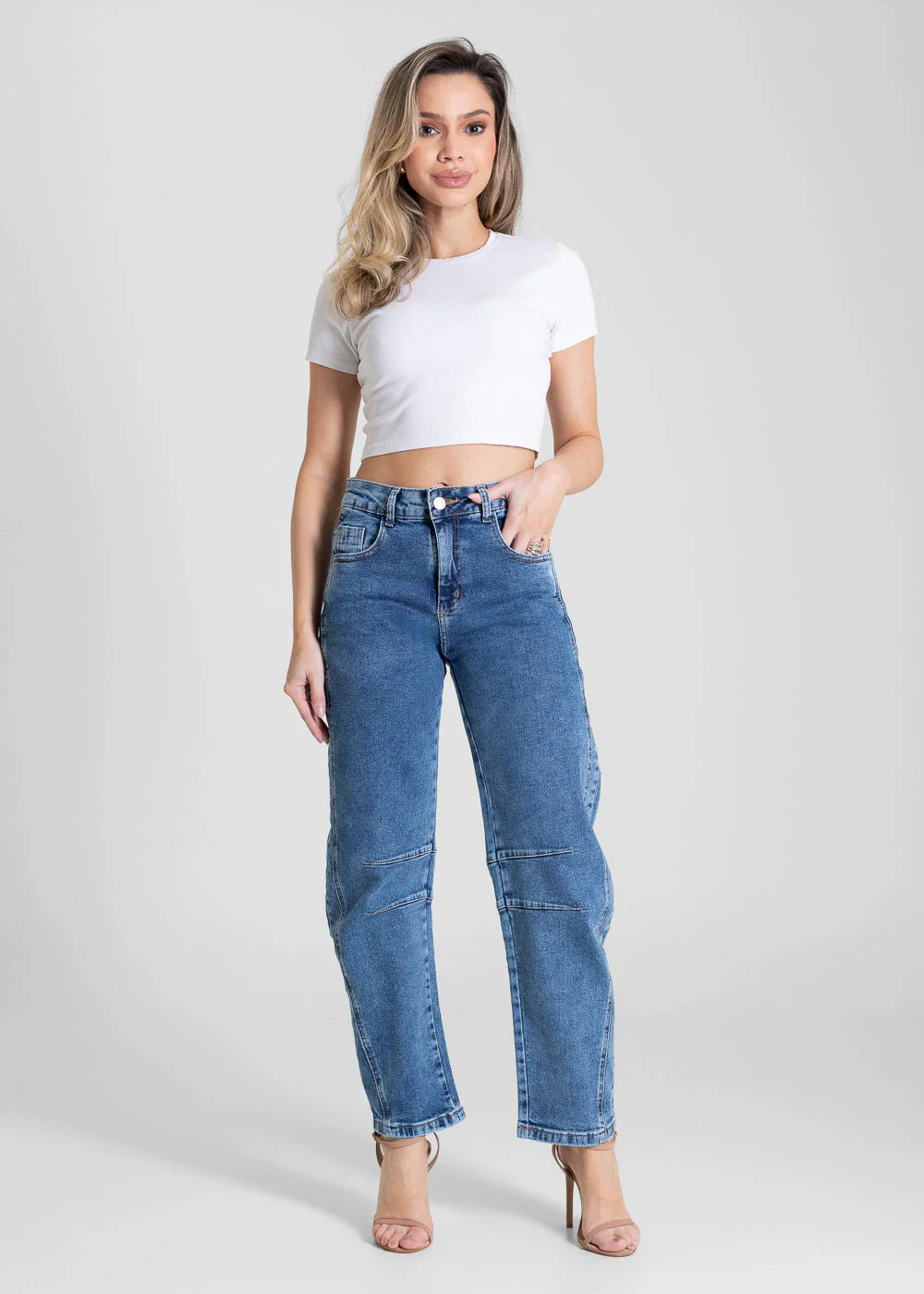 Calça Jeans Sawary Barrel - 282704 AZUL