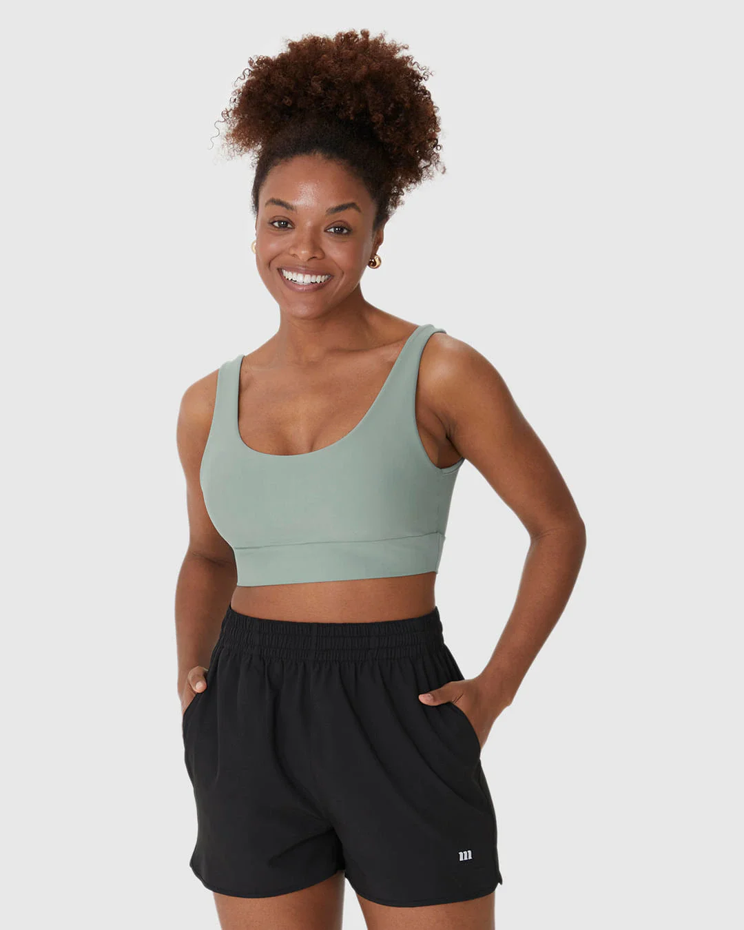 Top Esportivo Decote U Alça Média Em Malha Dry E Proteção UV50+ Malwee Active