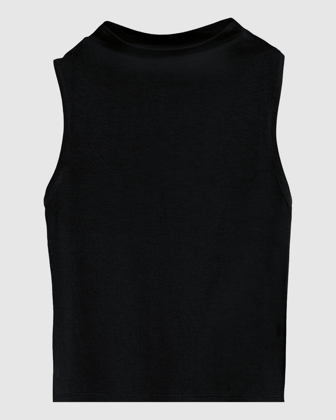 Regata Justa Feminina Gola Alta Sem Manga Em Malha Viscose Stretch - ENFIM