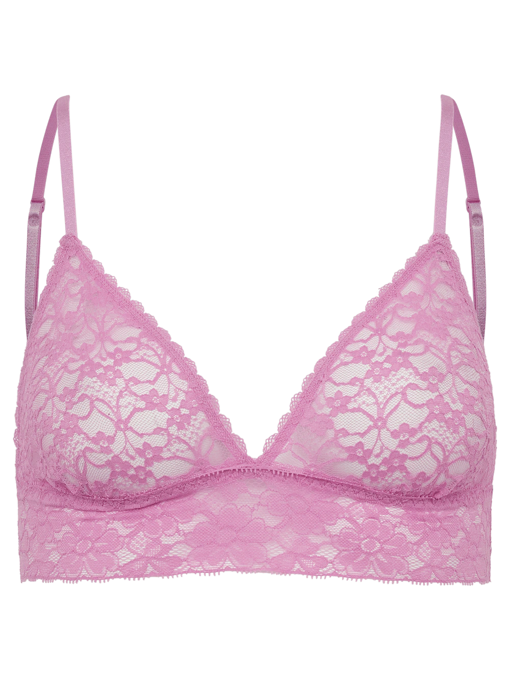 Sutiã Triângulo Renda Sweet Lace Rosa Mauve