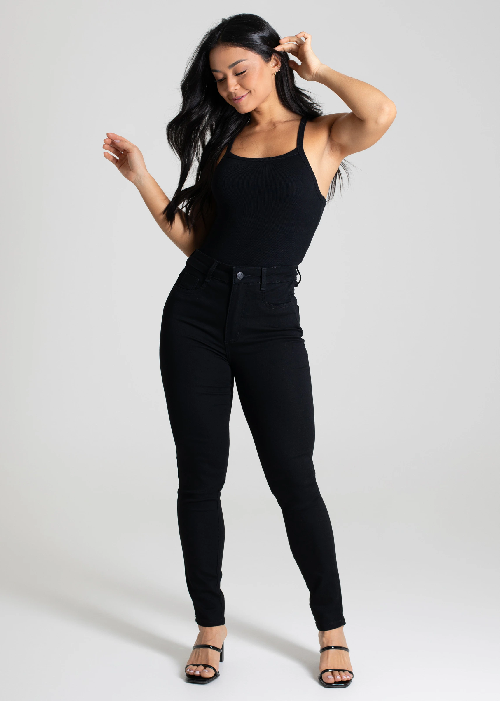 Calça Sarja Sawary Super Lipo - 264526 PRETO