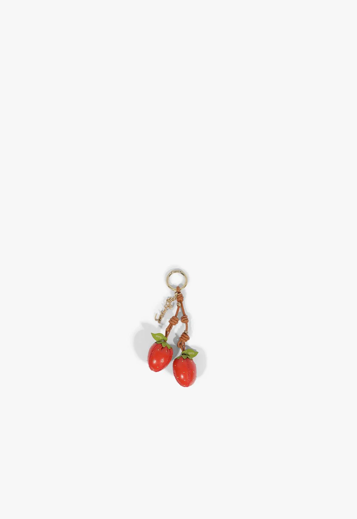 Bagcharm Strawberry Couro