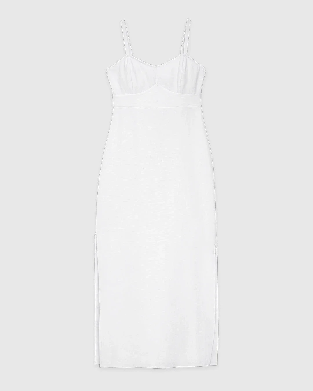 Vestido Longo Feminino Amarração Costas Em Viscose Sarjada - ENFIM