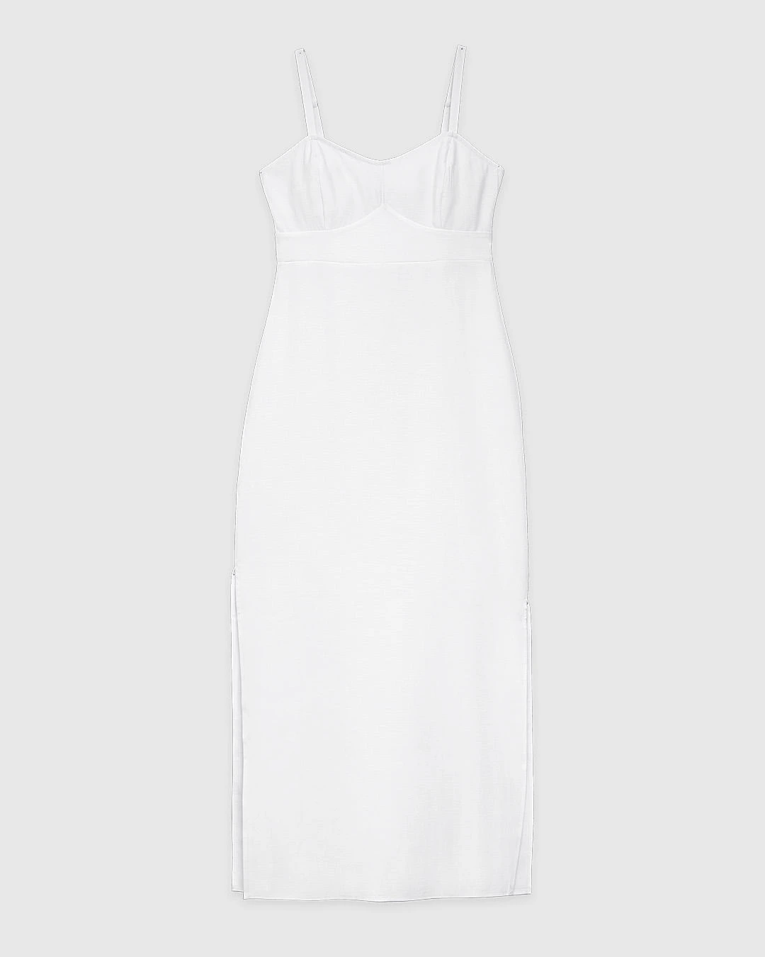 Vestido Longo Feminino Amarração Costas Em Viscose Sarjada - ENFIM
