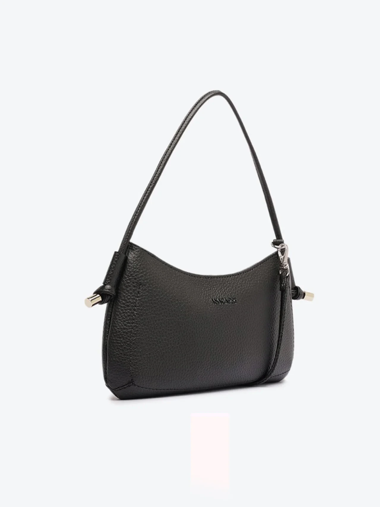 Bolsa Tiracolo Média Baguete Box Preta