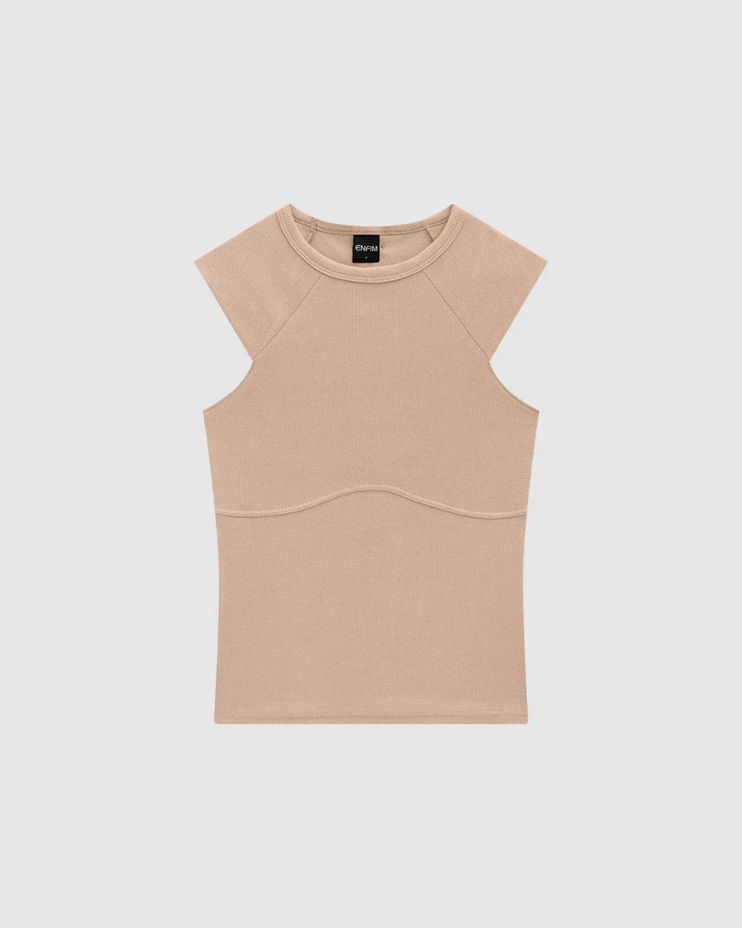 Blusa Justa Feminina Cava Raglan Em Ribana - ENFIM