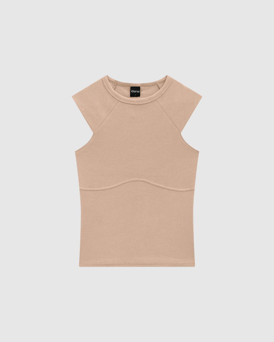 Blusa Justa Feminina Cava Raglan Em Ribana - ENFIM