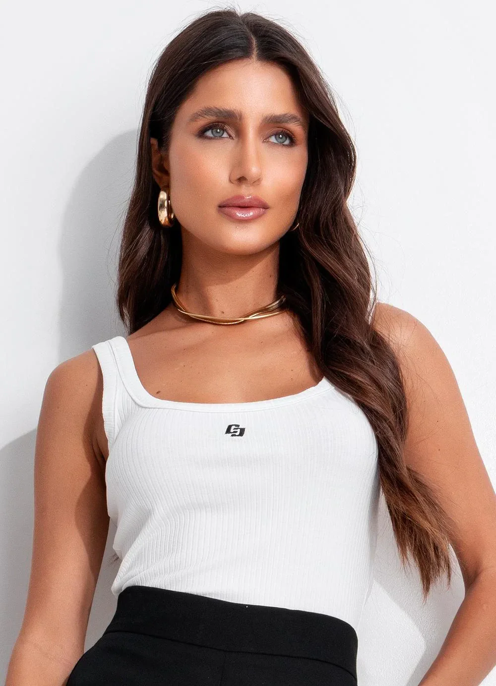 Colcci - Regata Canelada Off White