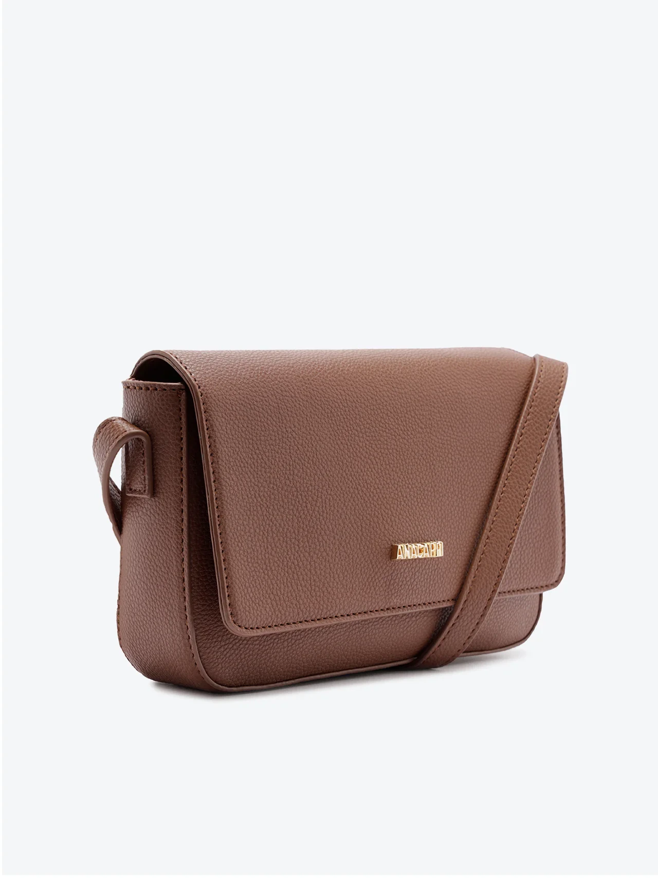 Bolsa Tiracolo Estruturada Marrom