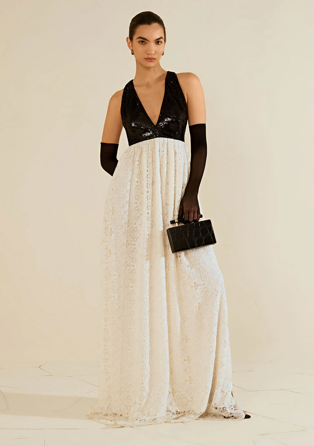 Vestido de Renda Dálmata Off White