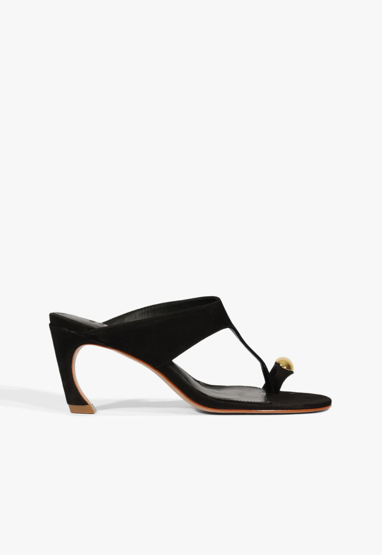 Sandália Mule Salto Maisie Nobuck Preta