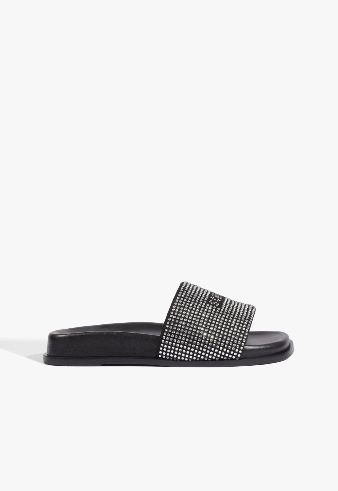 Papete Bico Quadrado Studs Preta