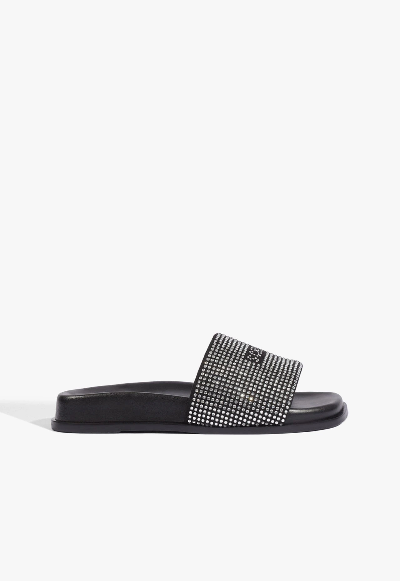 Papete Bico Quadrado Studs Preta