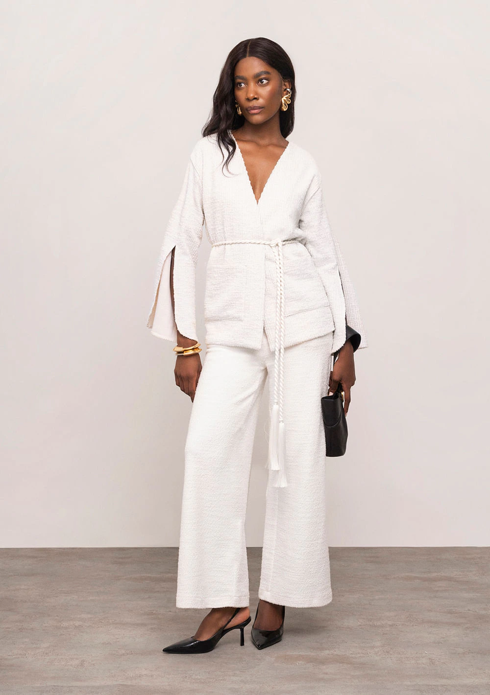 Calça Iódice Wide Alta Off White