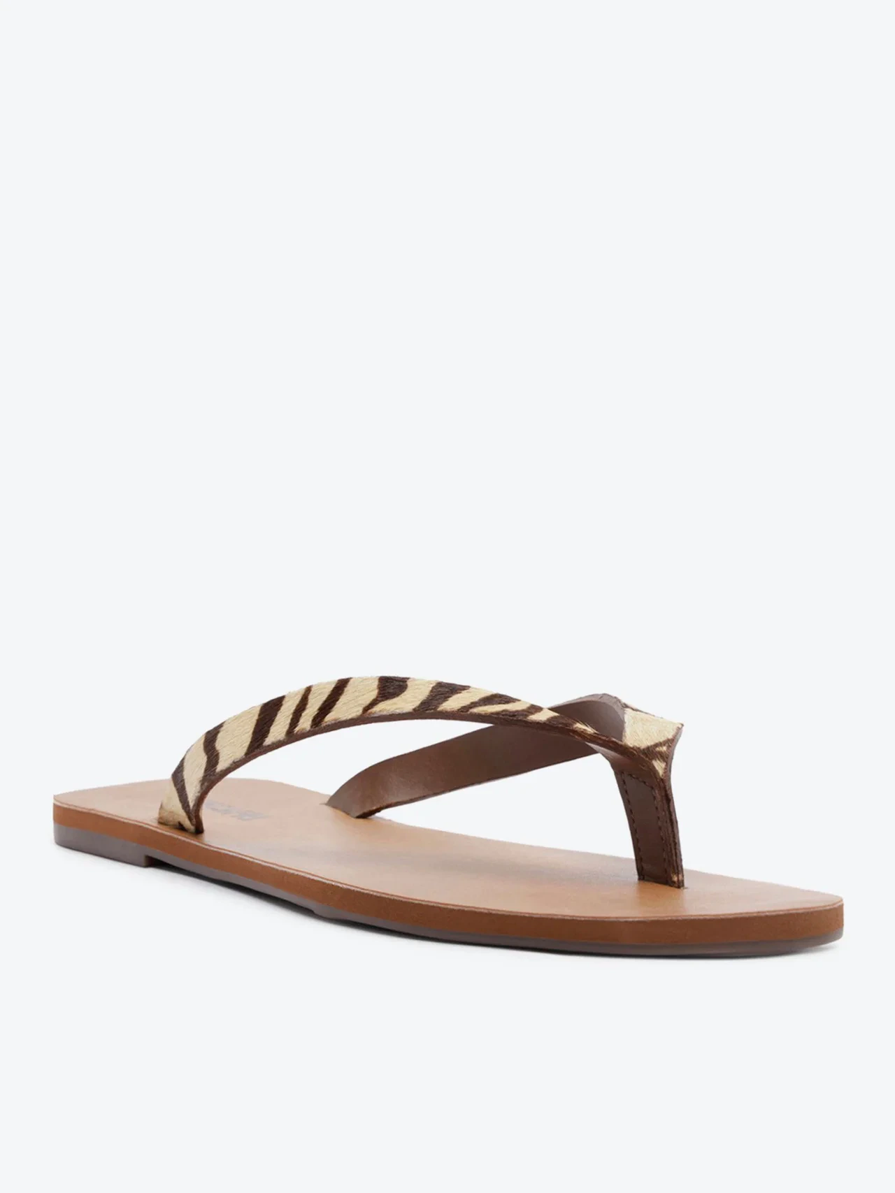 Rasteira Savage Couro Animal Print