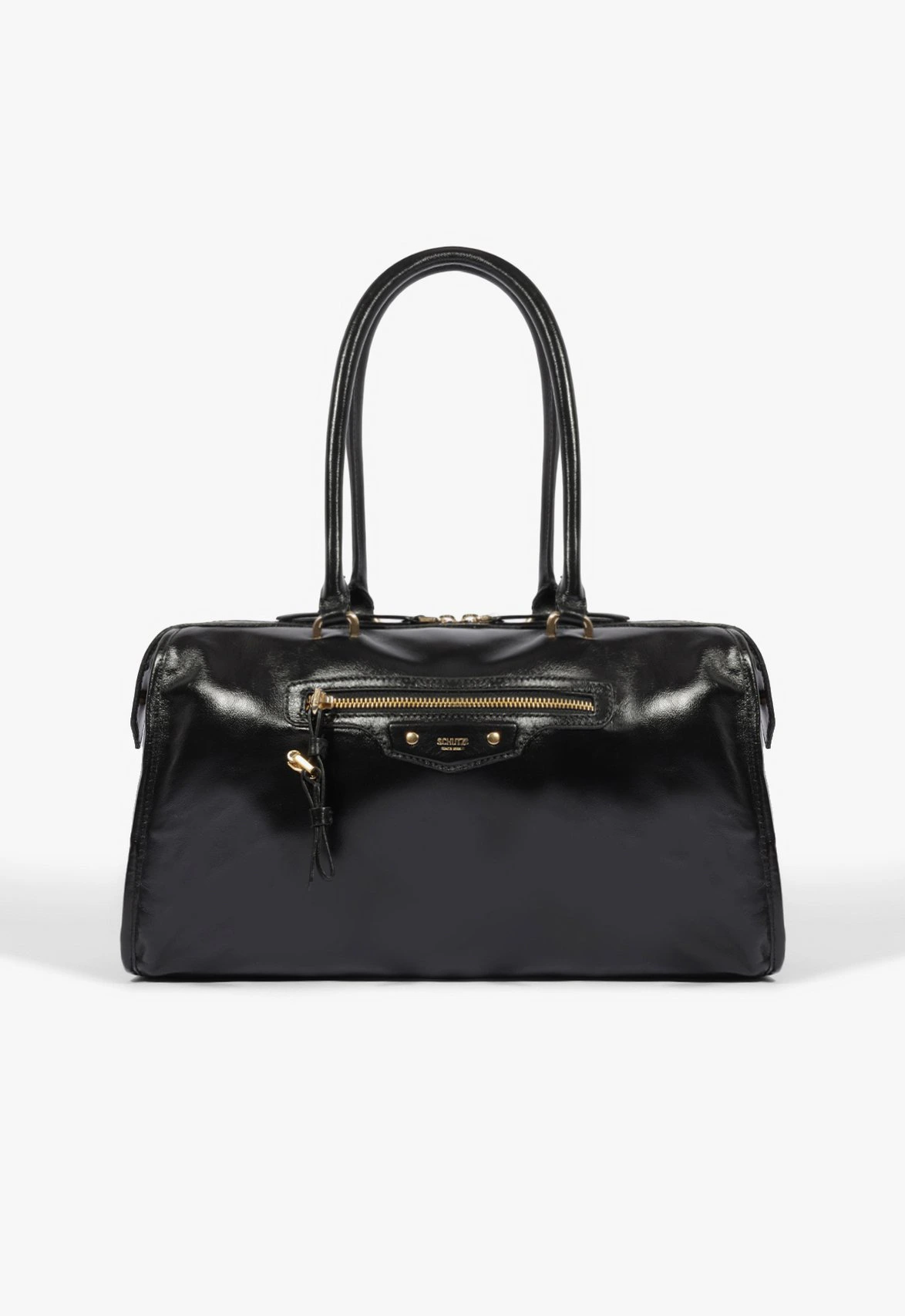 Bolsa Tote Maxi Tote Verona Grande Couro Preta