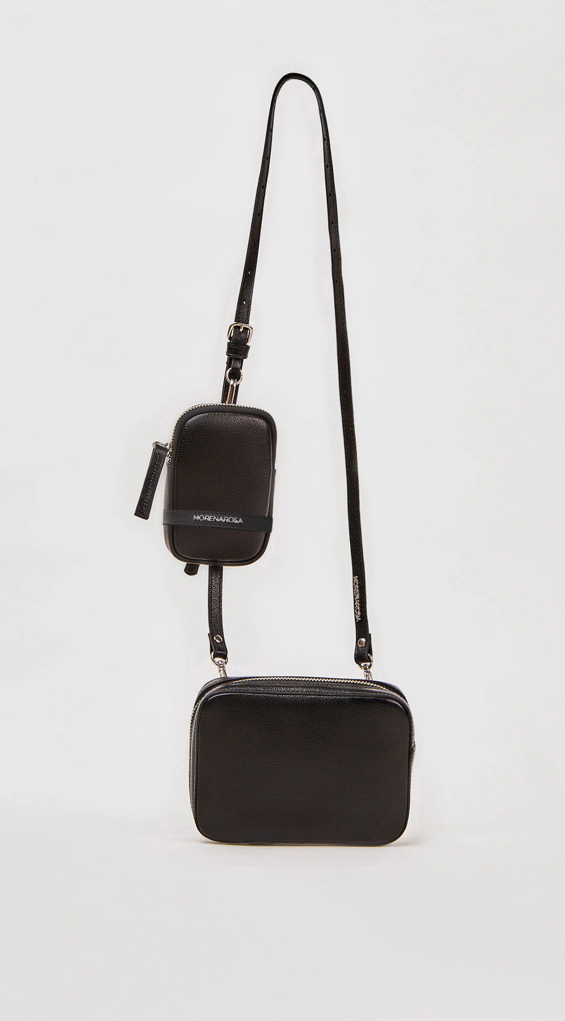 Bolsa Morena Rosa Crossbody Com Necessaire Preto