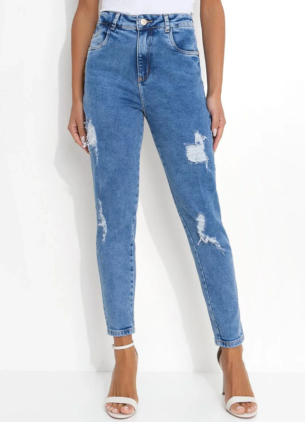 Sawary Jeans - Calça Jeans Médio Mom Jeans