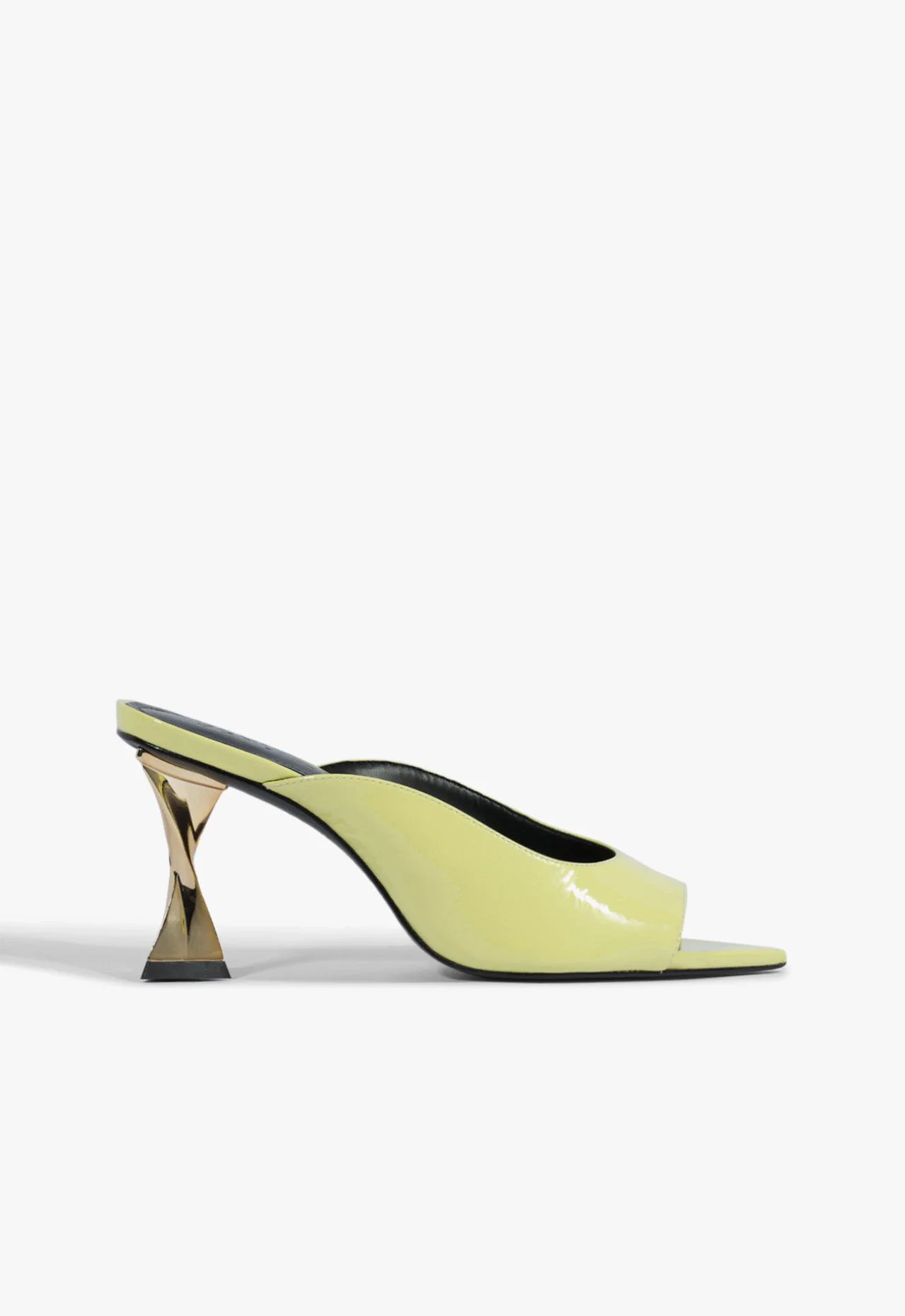 Tamanco Fierce Couro Amarelo