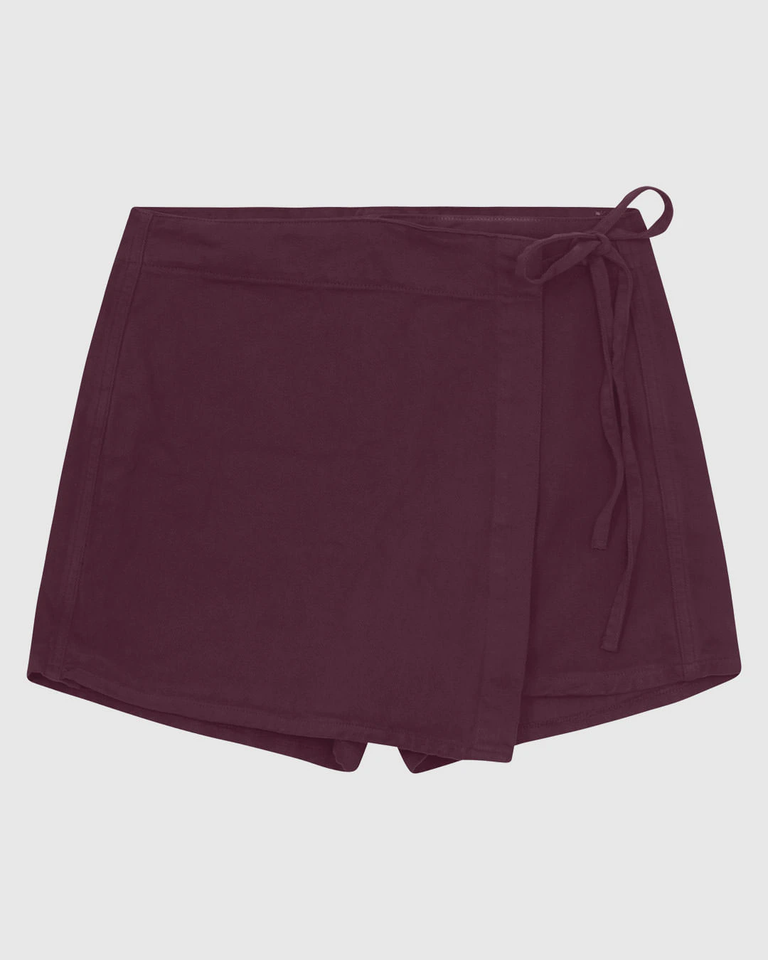 Shorts Saia Feminino Detalhe Amarração Em Sarja 100% Algodão - ENFIM