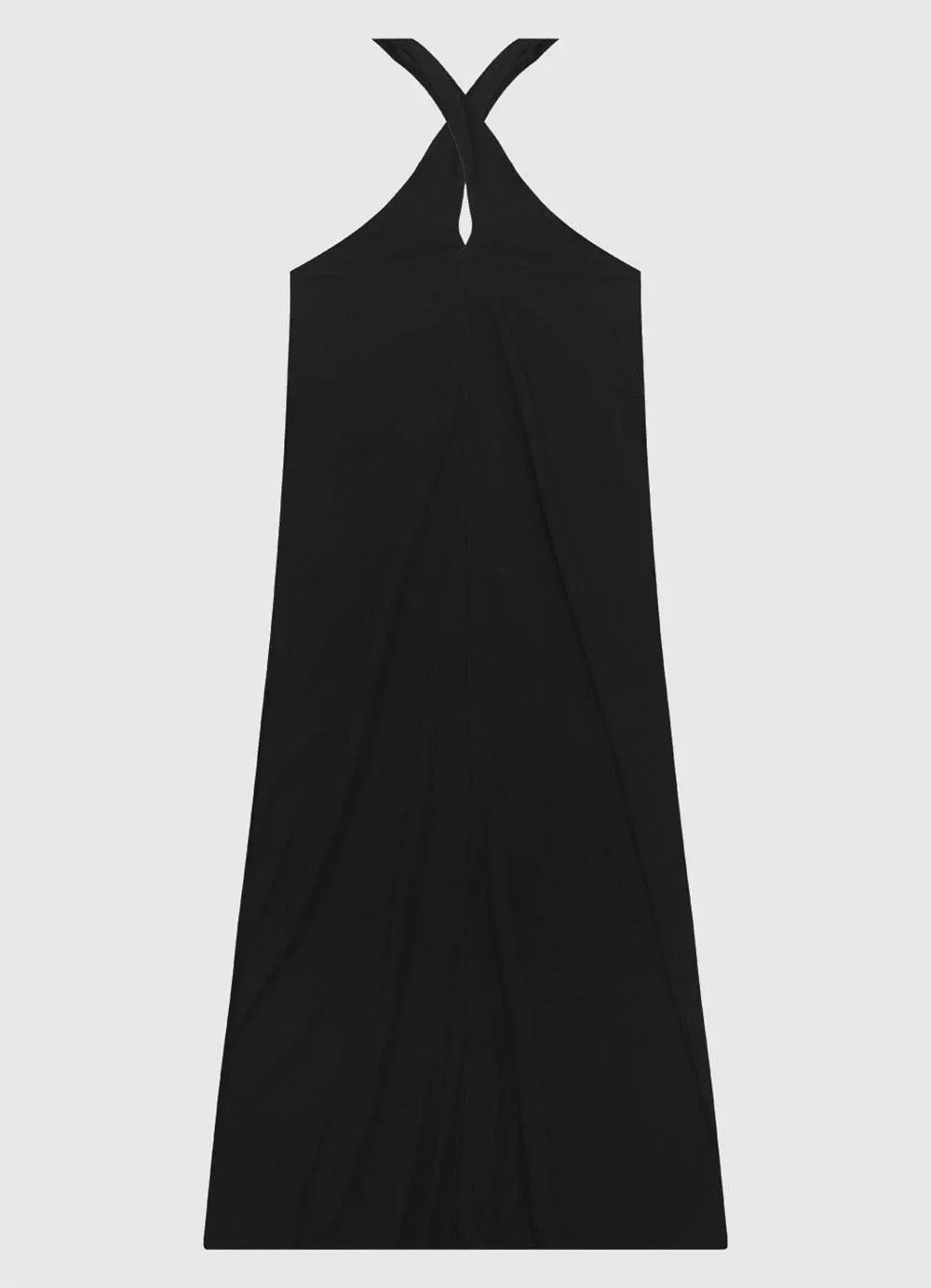 Enfim - Vestido Longo Transpassado Preto