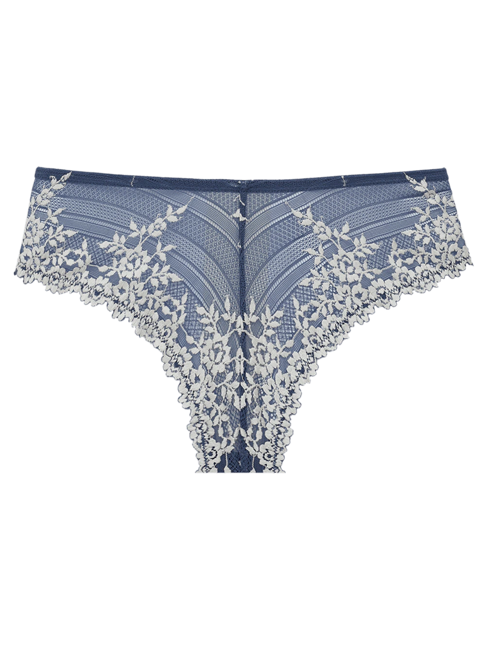 Calcinha Maxi Renda Embrace Lace Wacoal Azul Vintage Indigo