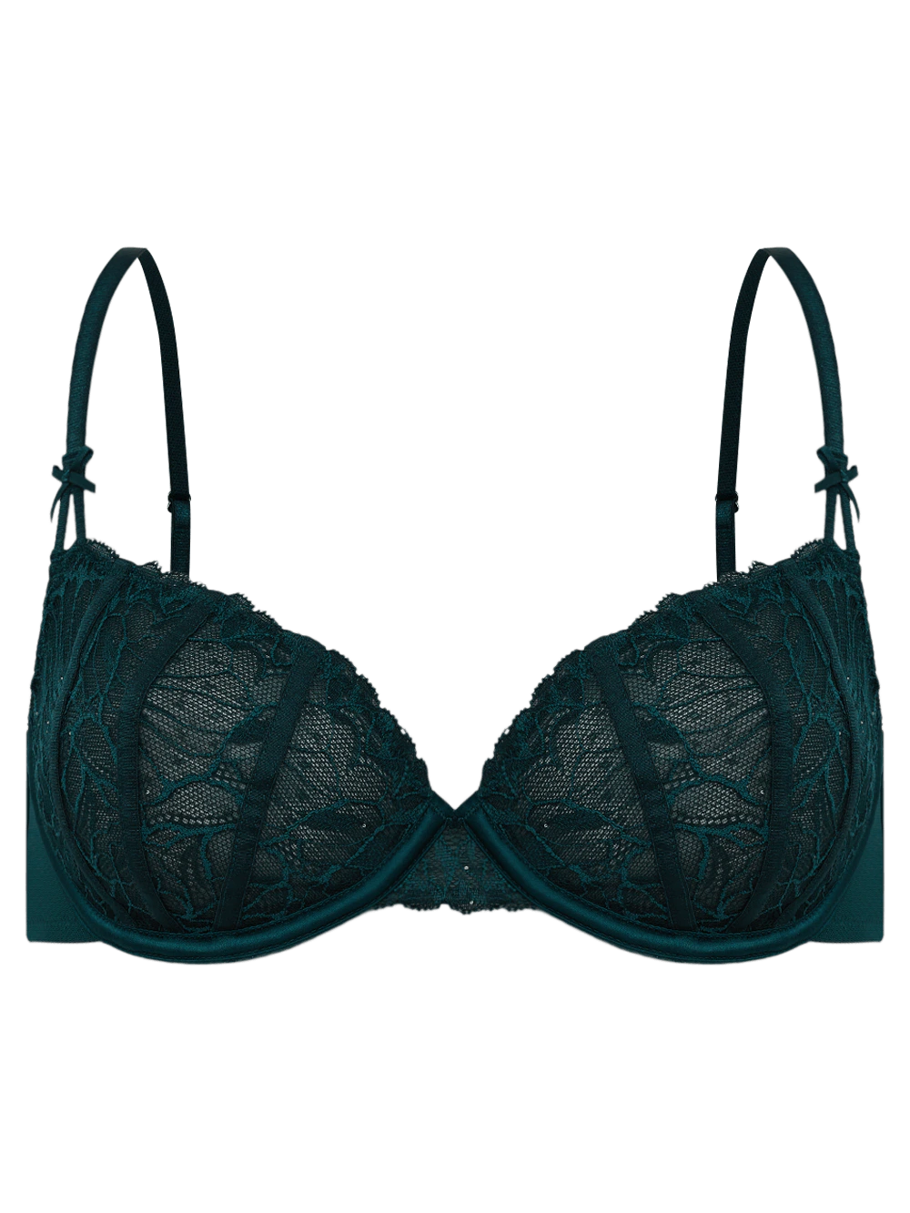 Sutiã Cobertura Total Underwire Renda Noir Verde Pine