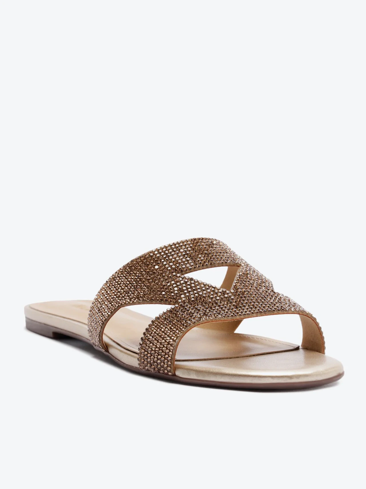 Rasteira Manta Cristal Bege