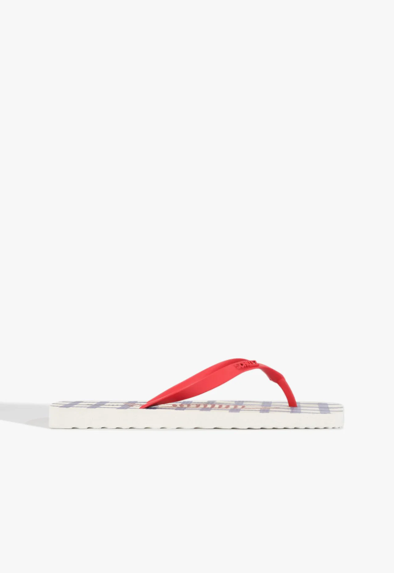 Chinelo Bico Quadrado Jelly Vermelho