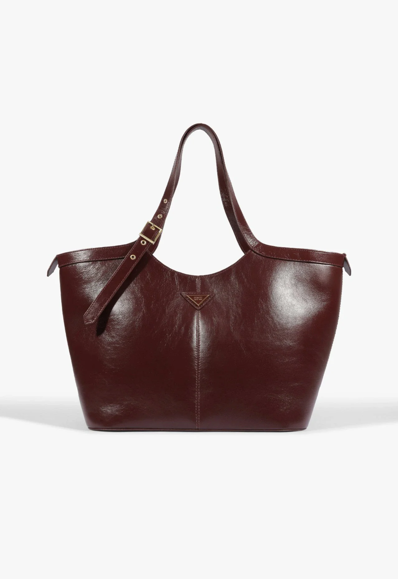 Bolsa Shopping Yani Grande Couro Vinho