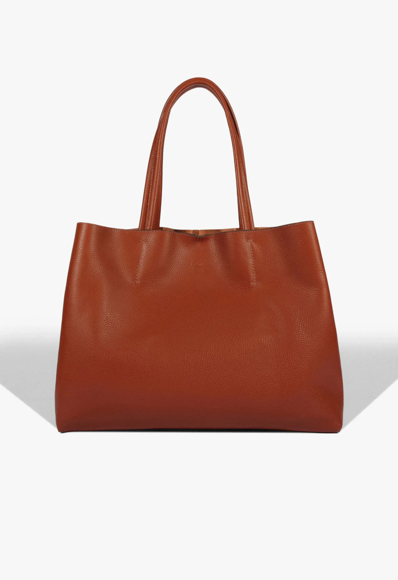 Bolsa Shopping Liah Grande Couro Marrom