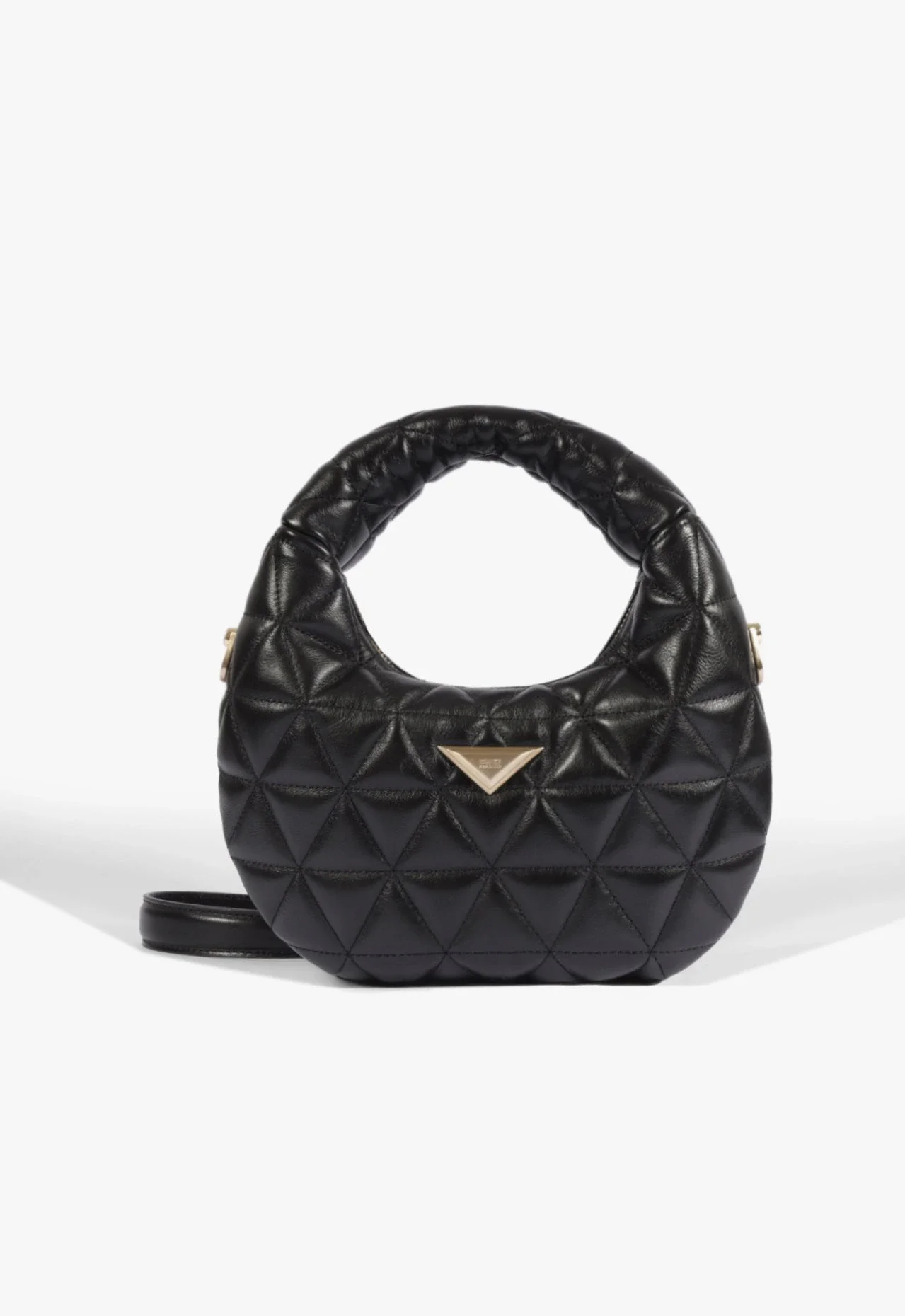 Bolsa Hobo Média 944 Couro Preto