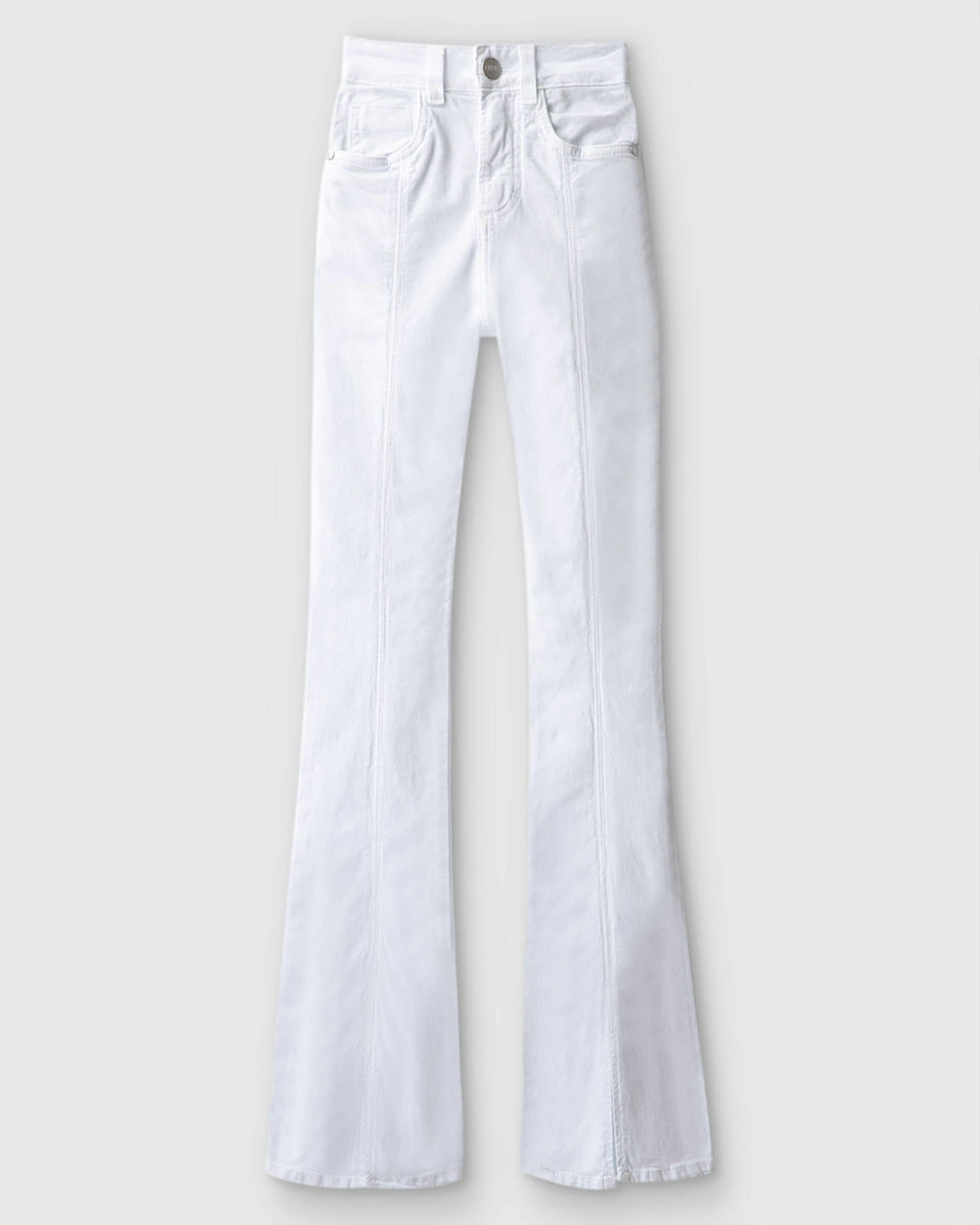 Calça Feminina Bootcut Cintura Alta Em Sarja Com Elastano - ENFIM