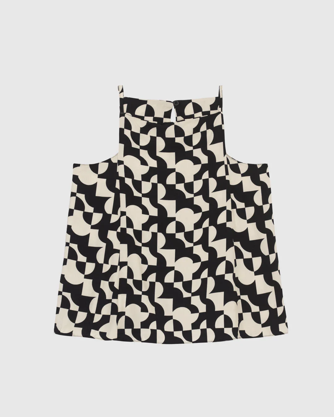 Blusa Ampla Feminina Estampa Geométrica Decote Reto Em Viscose - ENFIM