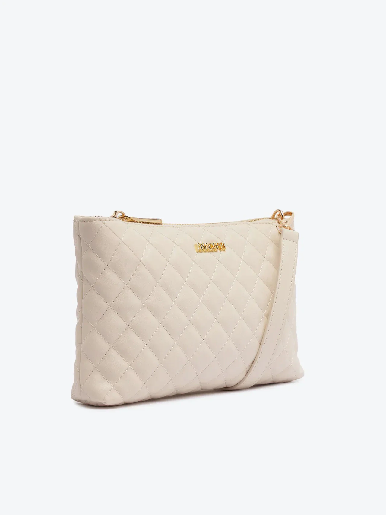 Bolsa Tiracolo Pequena Matelassê Branca