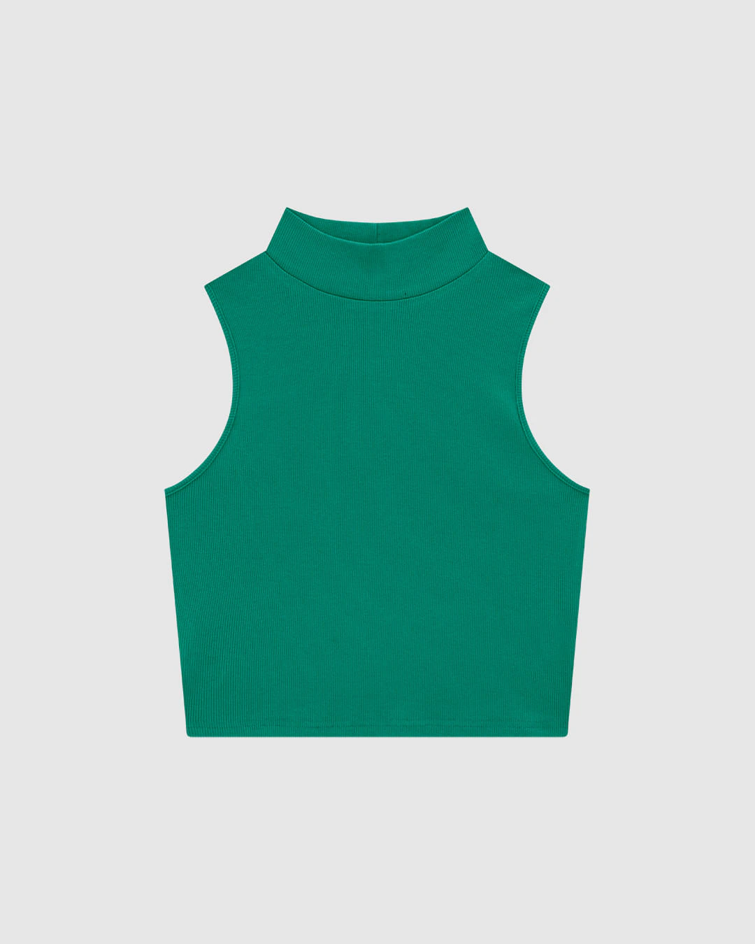 Regata Cropped Feminina Gola Alta Em Ribana - ENFIM
