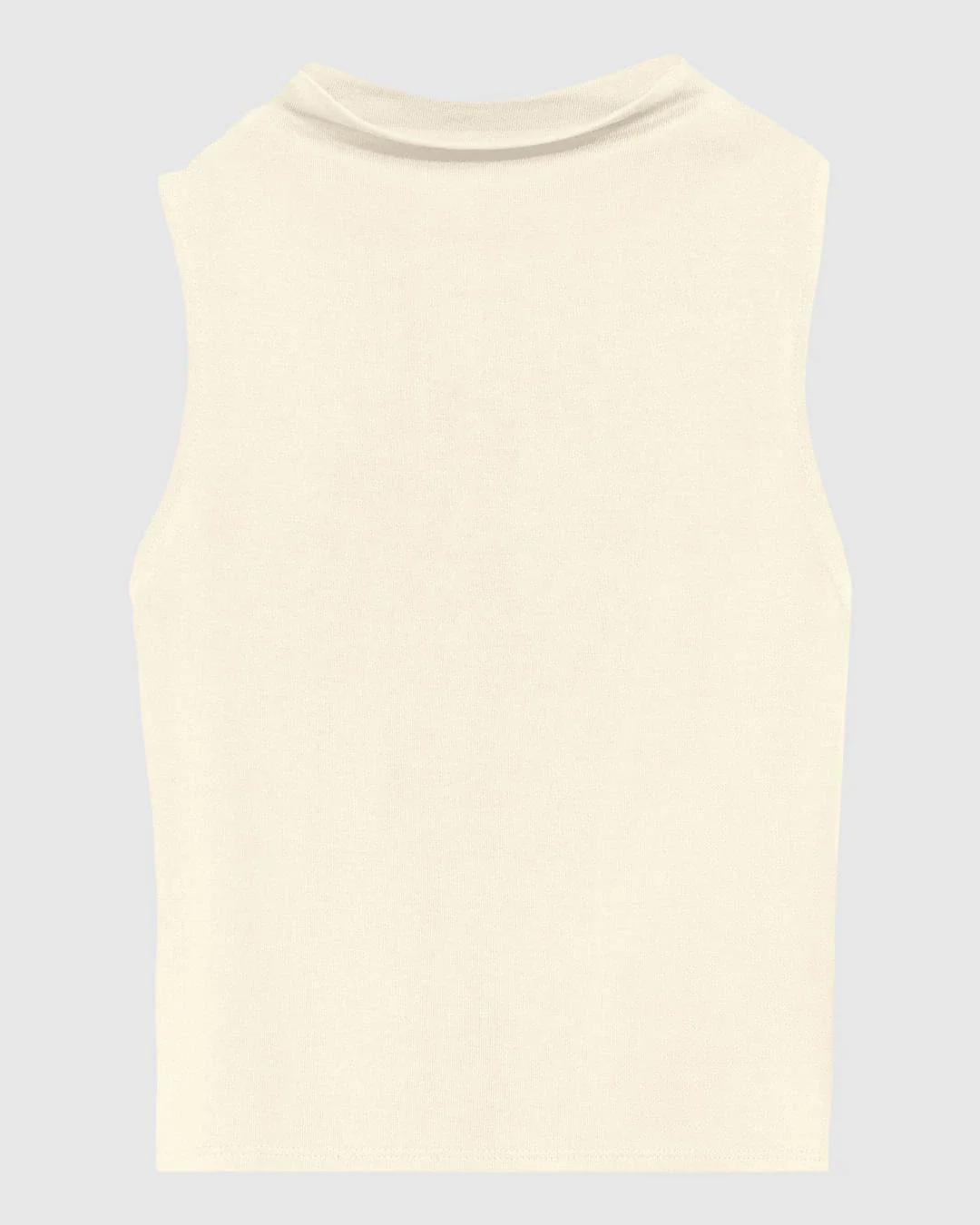 Regata Justa Feminina Gola Alta Sem Manga Em Malha Viscose Stretch - ENFIM