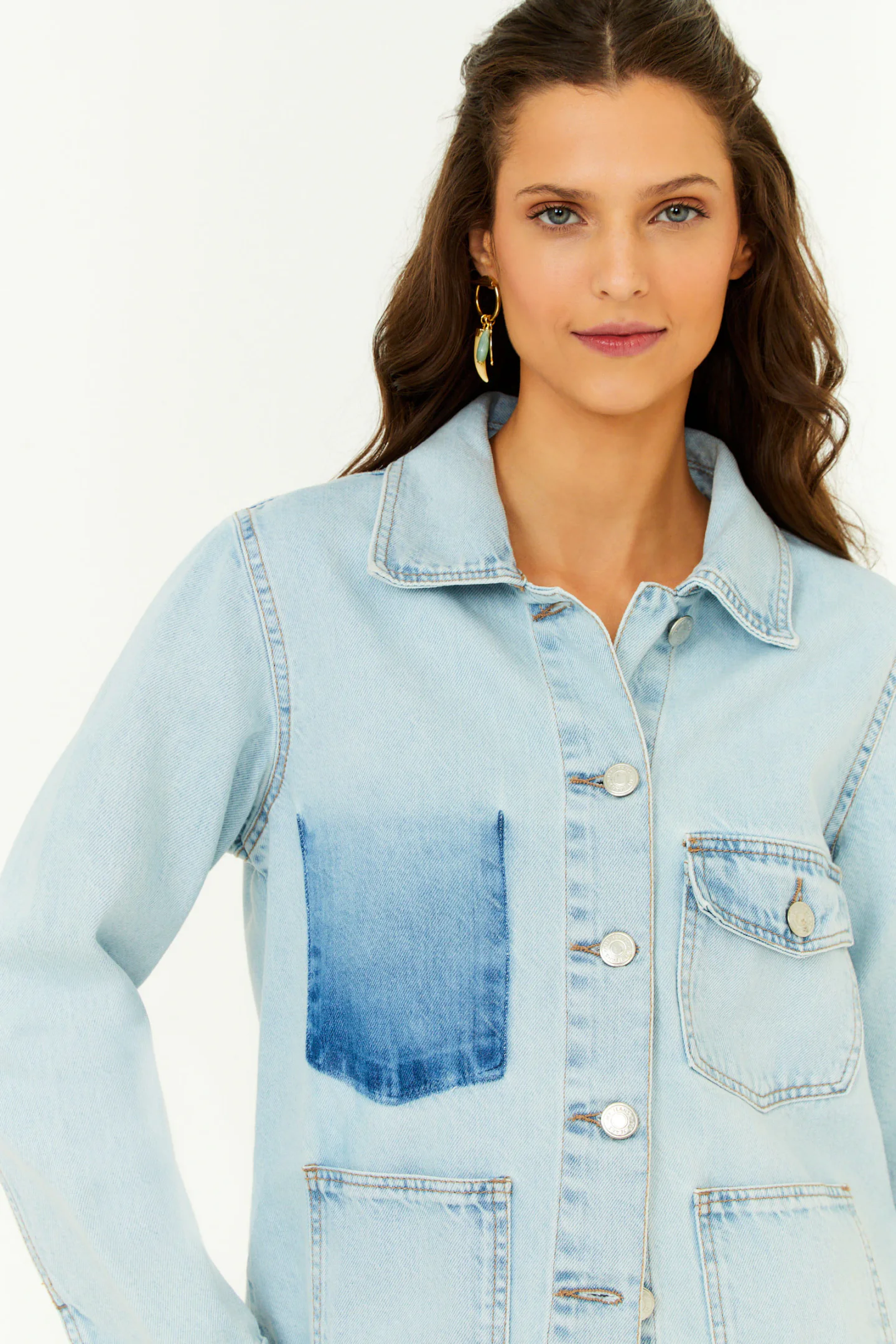 Jaqueta Jeans Bolso Reserva