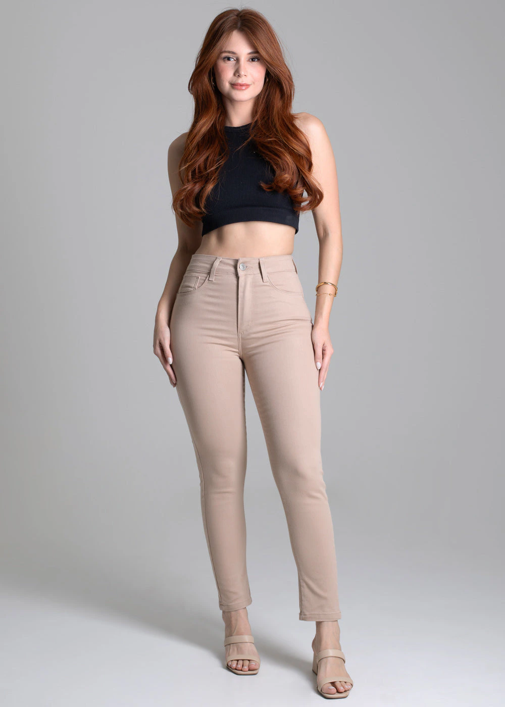 Calça Sarja Sawary Push Up - 277757 BEGE